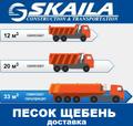 Нерудные материалы с доставкой. Песок, щебень (любой фракции)